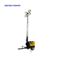 5.5m 4KW Portable Gasoline Generator Metal Halide Tower